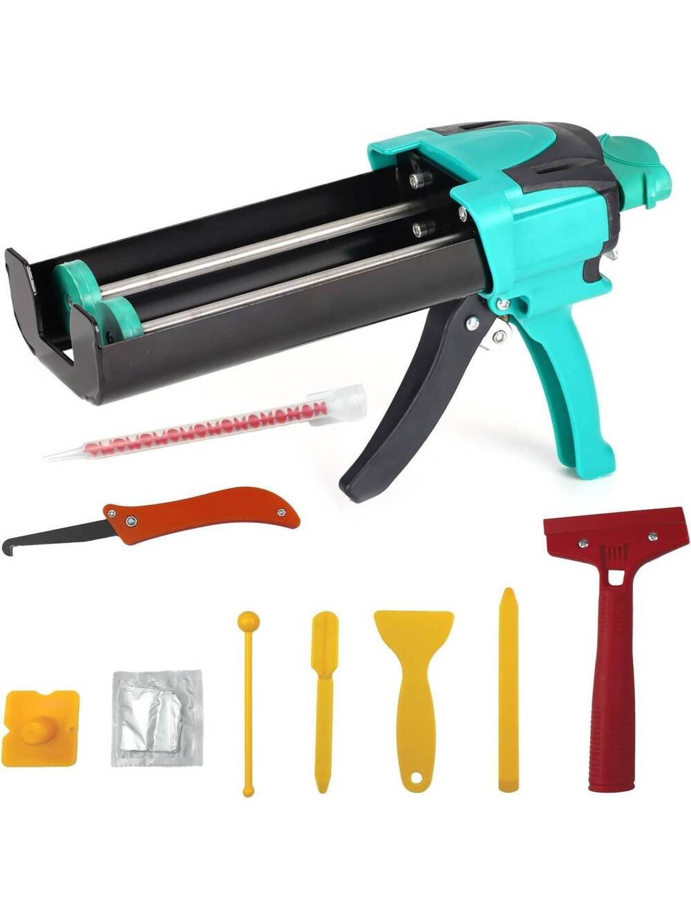 Double Caulking Gun - Dual Epoxy Applicator for 400 mL Cartridges